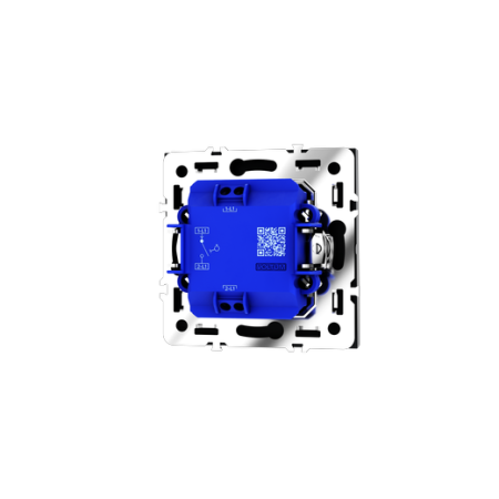Выключатель с самовозвратом встраиваемый Voltum S70 одноклавишный 10А, (графит)