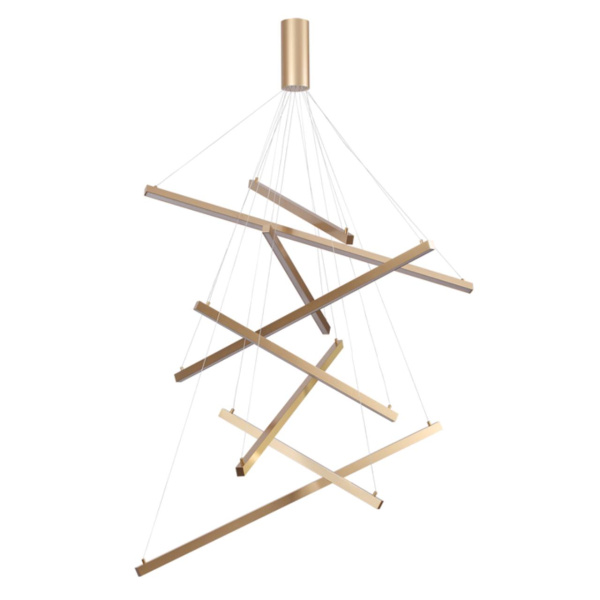 Подвесной св-к LED 96W 5190Лм 3000К 220V COMETA золото ODEON LIGHT