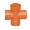 Крестообразное соед. для двустенных труб, 90 град., полипропилен, д.110мм DKC