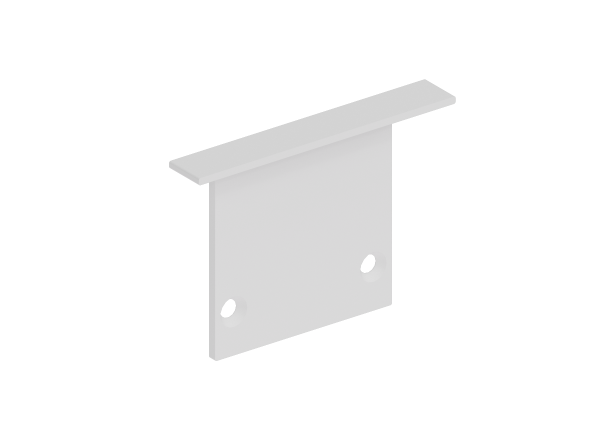 Donel Боковая глухая заглушка для профиля DN18502 Цвет:Белый матовый RAL9003,Серия:DN8ALE