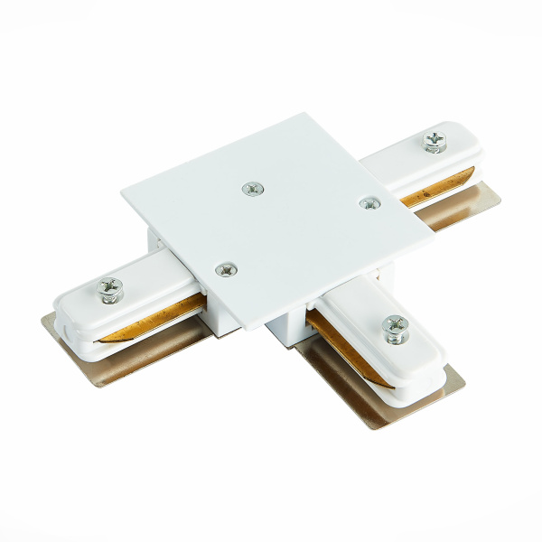 Коннектор T-образный для однофазного встраиваемого шинопровода Белый ST013.539.00 ST LUCE