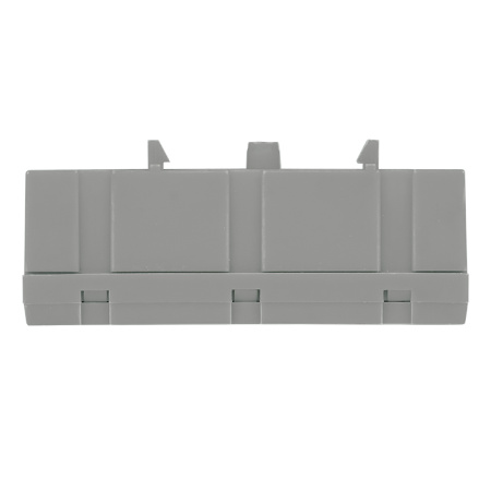 Шина "фаза" L (6х9мм) 10 отверстий латунь серый изолированный корпус на DIN-рейку PROxima EKF