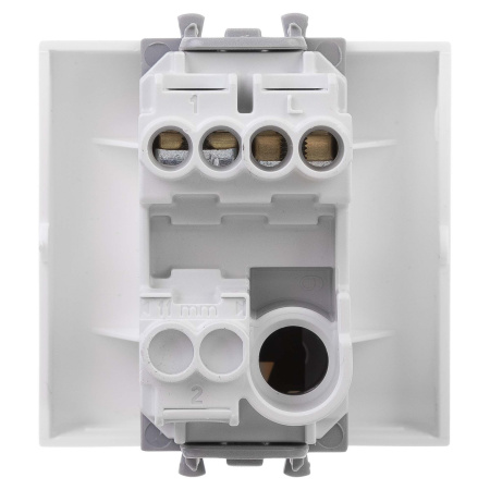 Кнопка одноклавишная модульная, "Avanti", "Белое облако", 2 модуля DKC