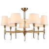 Люстра E14 7*40W LONDON бронзовый/белый/ткань ODEON LIGHT
