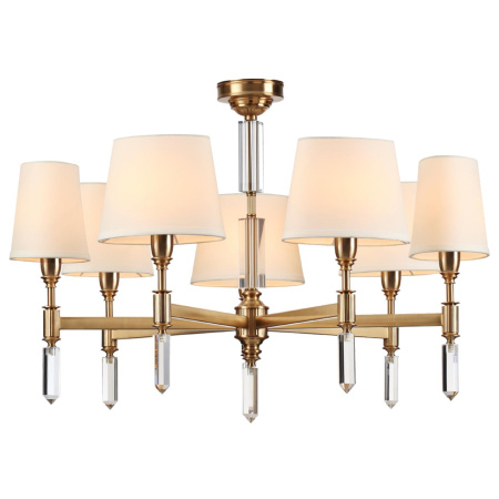 Люстра E14 7*40W LONDON бронзовый/белый/ткань ODEON LIGHT