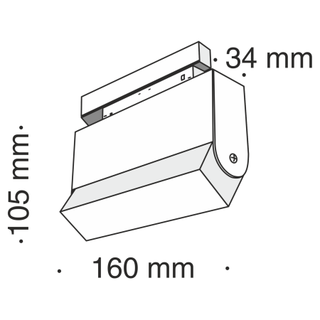 Светильник трековый 10Вт 3000K Черный IP20 BASIS TR013-2-10W3K-B Technical