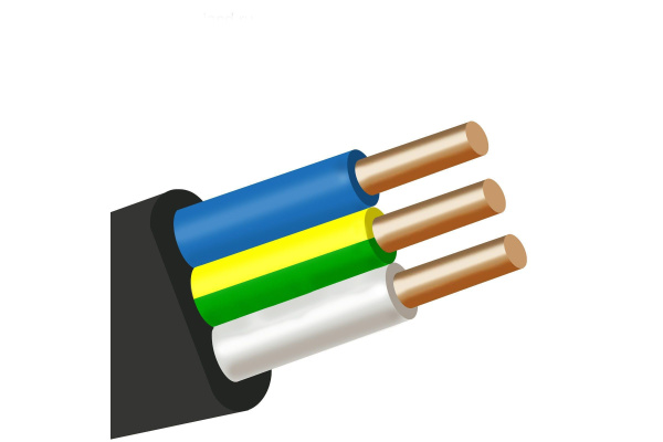 Кабель ВВГнг-LS 3х4мм (А) (ГОСТ) плоский СА Кабель КТ