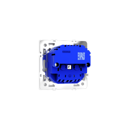 Розетка встраиваемая Voltum S70 с заземлением и защитными шторками, 16А, с USB, A+A, (белый глянцевый)