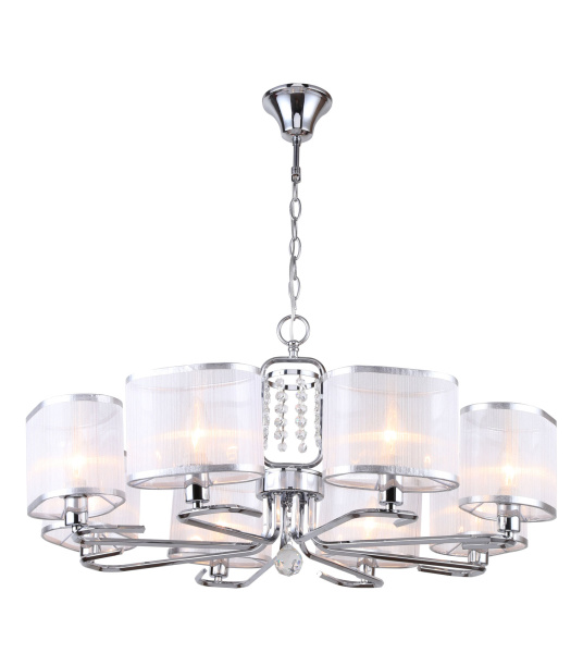 Люстра 8*E14 40Вт Хром IP20 Elin FR5016PL-08CH Freya