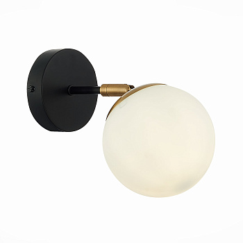 Бра Черный, Латунь/Белый E27 1*60Вт SLE220401-01 EVOLUCE