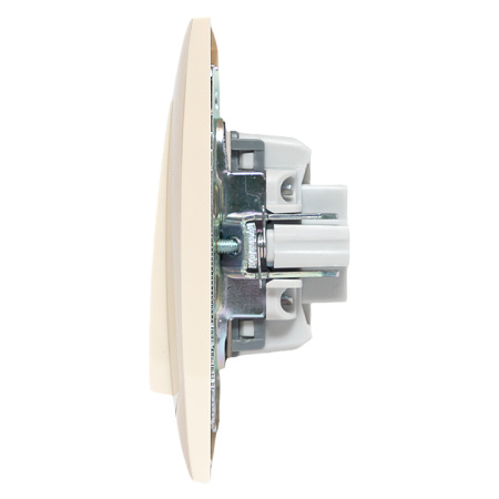 Валенсия выключатель 1-кл, 10А кремовый перекрестный EKF