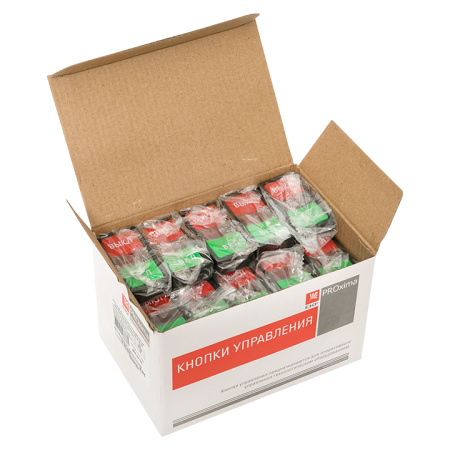 Кнопка AS-22N "Пуск-Стоп" прямоугольная 220В NO+NC PROxima EKF