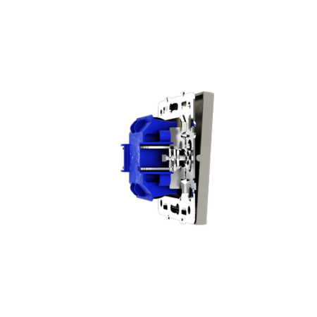 Проходной переключатель встраиваемый Voltum S70 одноклавишный с подсветкой 10А, (шелк)