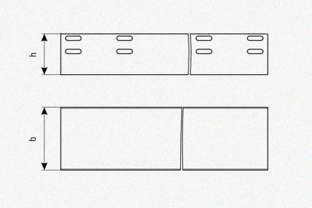 Лоток глухой ЛМГ 400х100х3000 УХЛ1, оцинкованный лист, S1,2