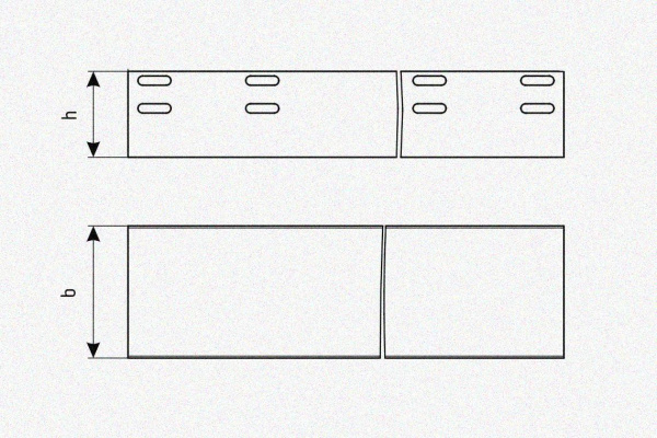 Лоток глухой ЛМГ 400х100х3000 УХЛ1, оцинкованный лист, S1,2