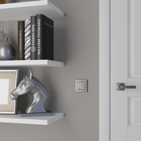 Набор клавиш для выключателя трехклавишного (серебряный) Hammer СУ IP20 Werkel