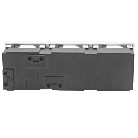 Donel Розетка 3х2К+З нем.ст., 45 гр., с з/ш, бел. (135х45мм), серия (тип) DF6