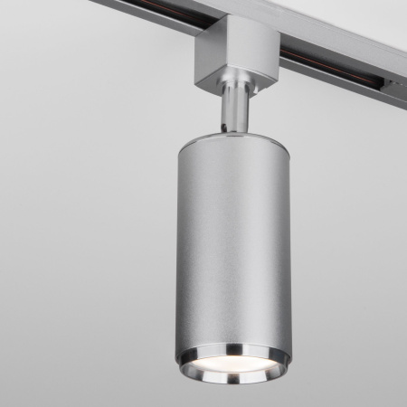 Трековый светильник для однофазного шинопровода 1*GU10 хром матовый IP20 Svit (a050252) Elektrostandard