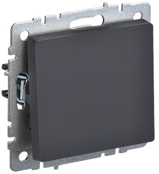 BRITE Выключатель 1-клавишный 10А ВС10-1-0-БрГ графит IEK BRITE Выключатель 1-клавишный 10А ВС10-1-0-БрГ графит IEK