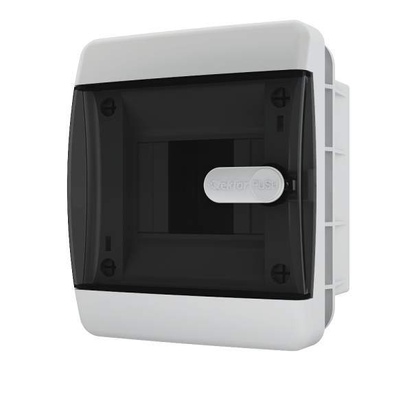 Щит встраиваемый ЩРВ-П 4 модуля черная крышка IP41 CVK 40-04-1 Tekfor