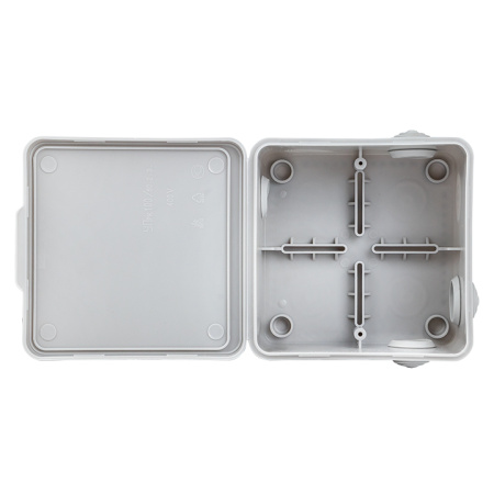 Коробка распределительная КМР-030-014 с крышкой наружная (100х100х55), 8 мембранных вводов IP54 розничный стикер PROxima EKF