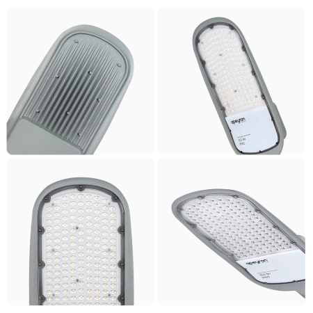 29-05 Светильник светодиодный, уличный, консольный 150Вт, 230/50Гц, 16500лм, 5000К, IP65, КСС "Ш", 540*215*80мм, Ф60мм, серый APEYRON