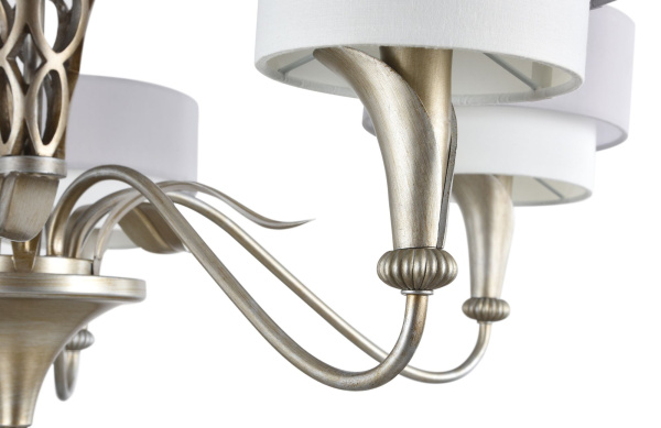 Люстра 7*E14 40Вт Серебро Антик IP20 Lillian H311-07-G Maytoni