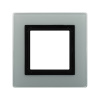 Рамка из натурального стекла, ,"Avanti", светло-серая, 1 пост (2 мод.) DKC