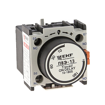 Приставка выдержки времени отключения ПВЭ-21 0,1-3сек NO+NC PROxima EKF