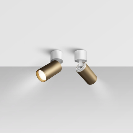 Потолочный светильник 1*GU10 10Вт Белый и Бронза матовая IP20 FOCUS S C050CL-1WBZ Technical