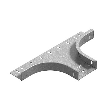 Ответвитель горизонтальный к лотку ПЛК 600х85, толщ. 1,5 мм, гор. цинк Ostec