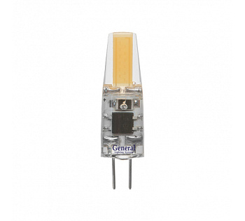 Лампа св/д 3Вт G4 220В 4500К силикон General