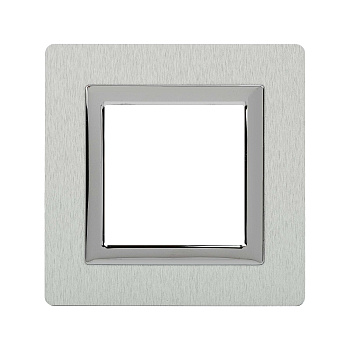 Рамка из алюминия, "Avanti", серая, 1 пост (2 мод.) DKC