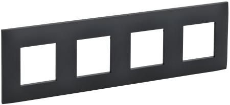 SKANDY Рамка 4-местная SK-F04G графит IEK