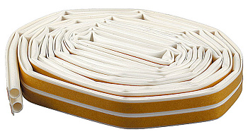 Уплотнитель силиконовый самоклеящийся профиль "O", белый, 16м ЗУБР