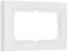 Snabb basic Рамка горизонт/вертик для 2-ой розетки . Белый IP20 Werkel
