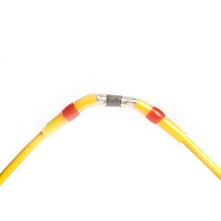 LD302-1525 ГСИ термоусаживаемая с припоем 1,5-2,5 мм² 27A, прозрачный/голубой (DIY упак 10шт) STEKKER