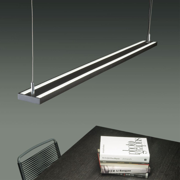 Подвесной св-к IP20 LED 40W вниз + 20W вверх 100-277V ITER черный NOVOTECH