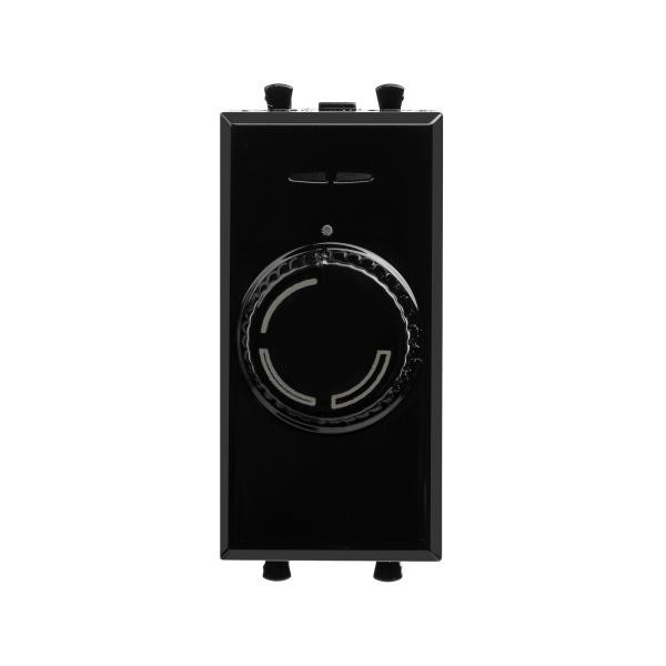 Диммер поворотный модульный, "Avanti", "Черный квадрат", 1 модуль DKC