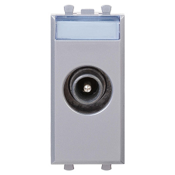 Розетка ТВ проходная "Закаленная сталь" "Avanti", 1 мод DKC