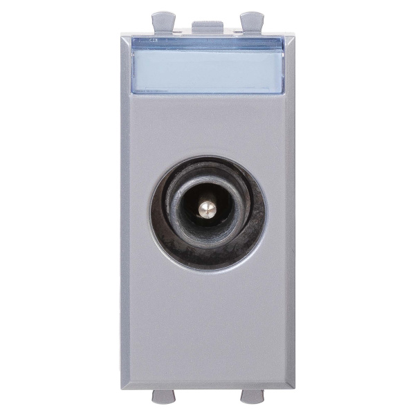 Розетка ТВ проходная "Закаленная сталь" "Avanti", 1 мод DKC