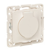 Стокгольм Механизм Розетки 1-местной с/з 16А белый с крышкой и защ, штор, IP44 EKF