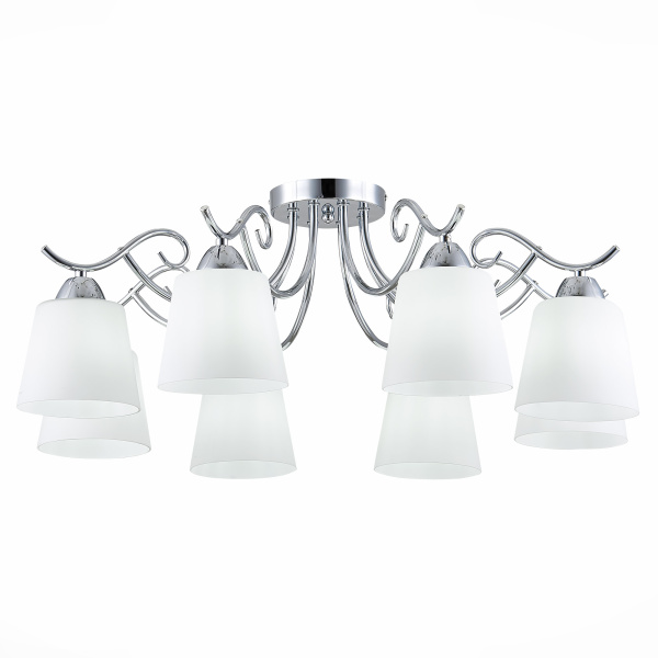 Люстра потолочная Хром/Белый E27 8*60Вт SLE103902-08 EVOLUCE