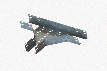 Лоток тройниковый перфорированный ОТ 500х65 УТ1,5, оцинкованный лист, S1,5