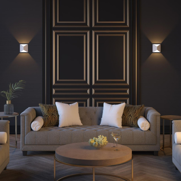 Настенный св-к LED 3500K 10W 220V IP65 TIBRO белый/металл ODEON LIGHT