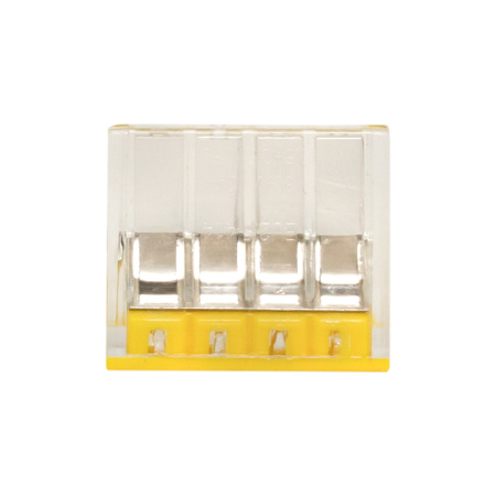 Строительно-монтажная клемма СМК 2273-244 (с пастой) 4 отверстия 0,5-2,5мм2 (100шт) PROxima EKF