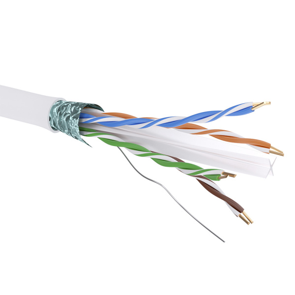 Кабель CAT 6, F/UTP, Hг(A)-LSLTx, бухта 305м, белый DKC