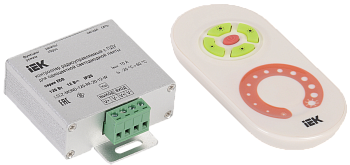 Контроллер с ПДУ радио MONO 1 канал 12В 10А 120Вт белый IEK