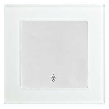 Переключатель 1-клавишный STEKKER GLS10-7005-01, 250В, 10А, серия Катрин, белый