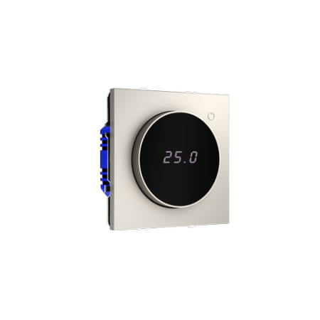 Терморегулятор электронный Voltum S70 с индикацией и датчиком, для теплого пола, (кашемир)